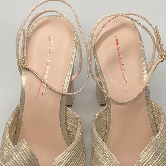Loeffler Randall Natalia Pleated Platform Sandals size 10 - Picture 10 of 13